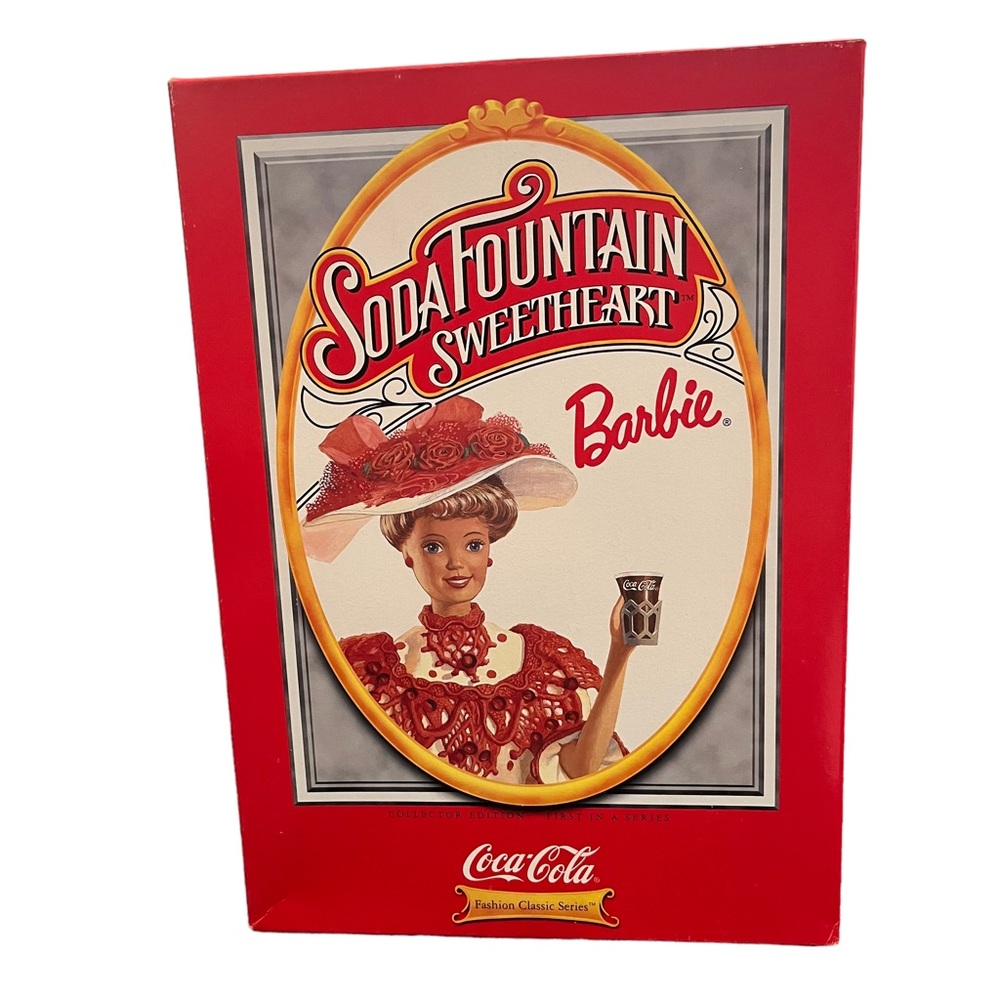 Vintage Mattel Barbie Soda Fountain Sweetheart Coca Cola Doll - Picture 2 of 7